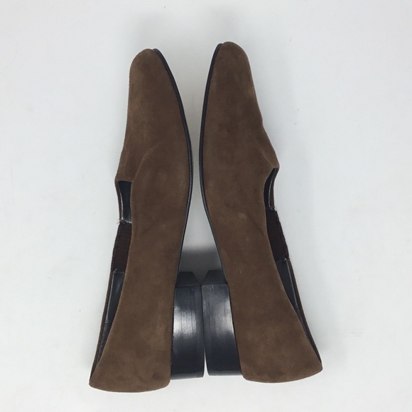 COUP D’ETAT Brown Suede Flats. - Picture 7 of 12